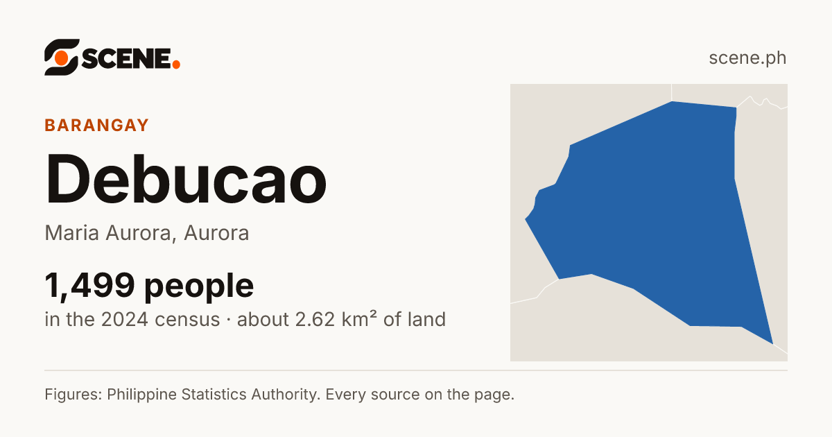 Debucao, Maria Aurora, barangay: 1,499 people in the 2024 census