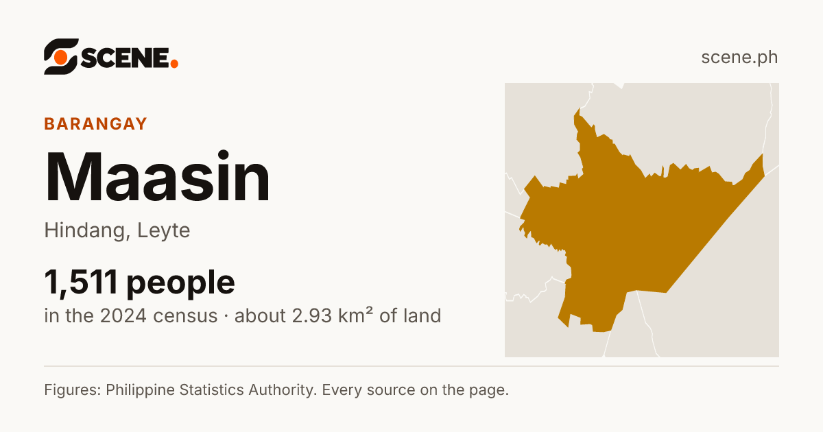 Maasin, Hindang, barangay: 1,511 people in the 2024 census