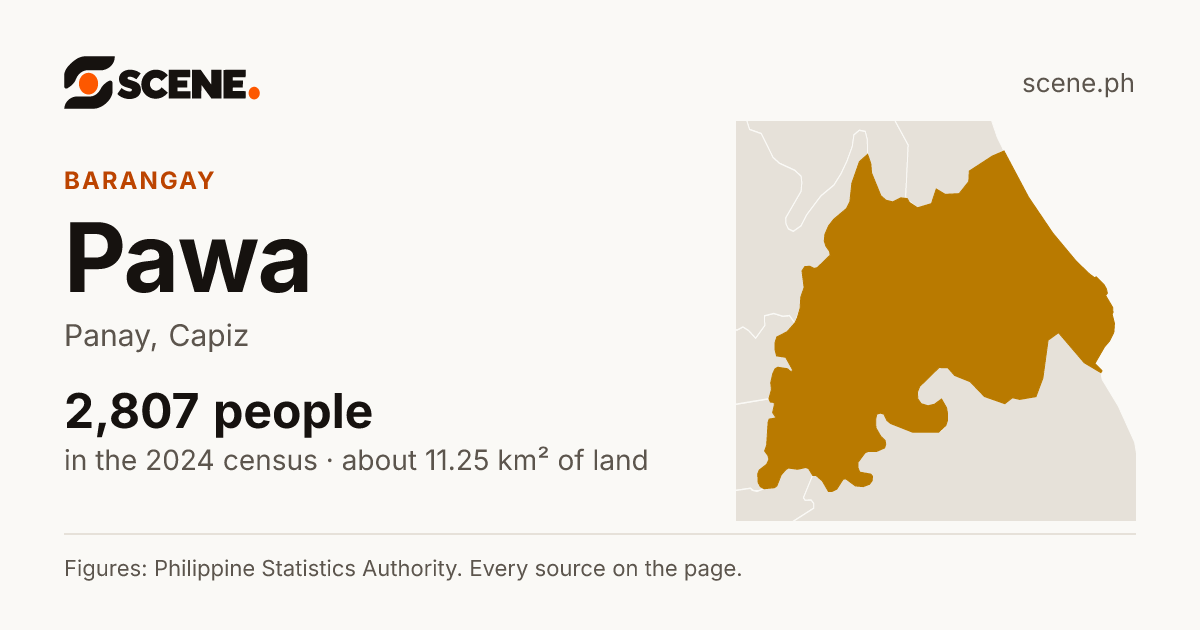 Pawa, Panay, barangay: 2,807 people in the 2024 census
