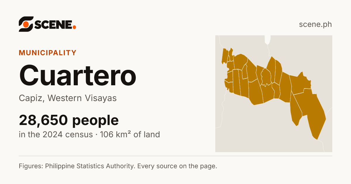 Cuartero, Capiz, municipality: 28,650 people in the 2024 census