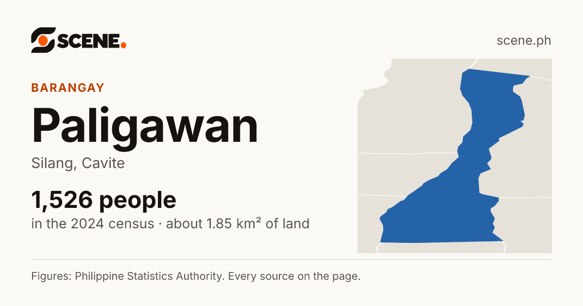 Paligawan, Silang, barangay: 1,526 people in the 2024 census
