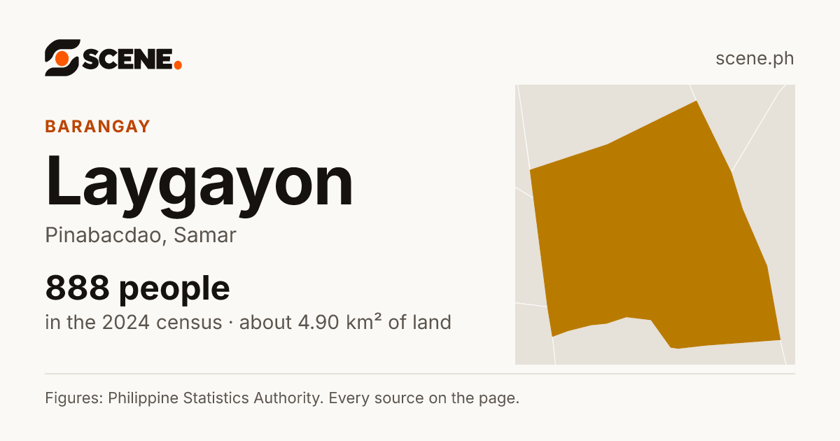 Laygayon, Pinabacdao, barangay: 888 people in the 2024 census