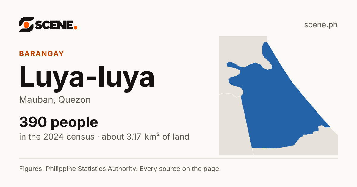 Luya-luya, Mauban, barangay: 390 people in the 2024 census