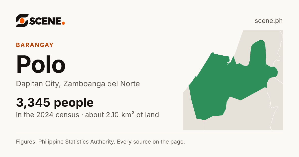 Polo, Dapitan City, barangay: 3,345 people in the 2024 census