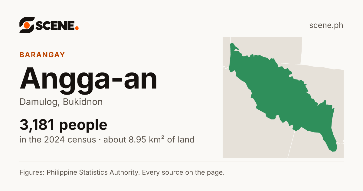 Angga-an, Damulog, barangay: 3,181 people in the 2024 census