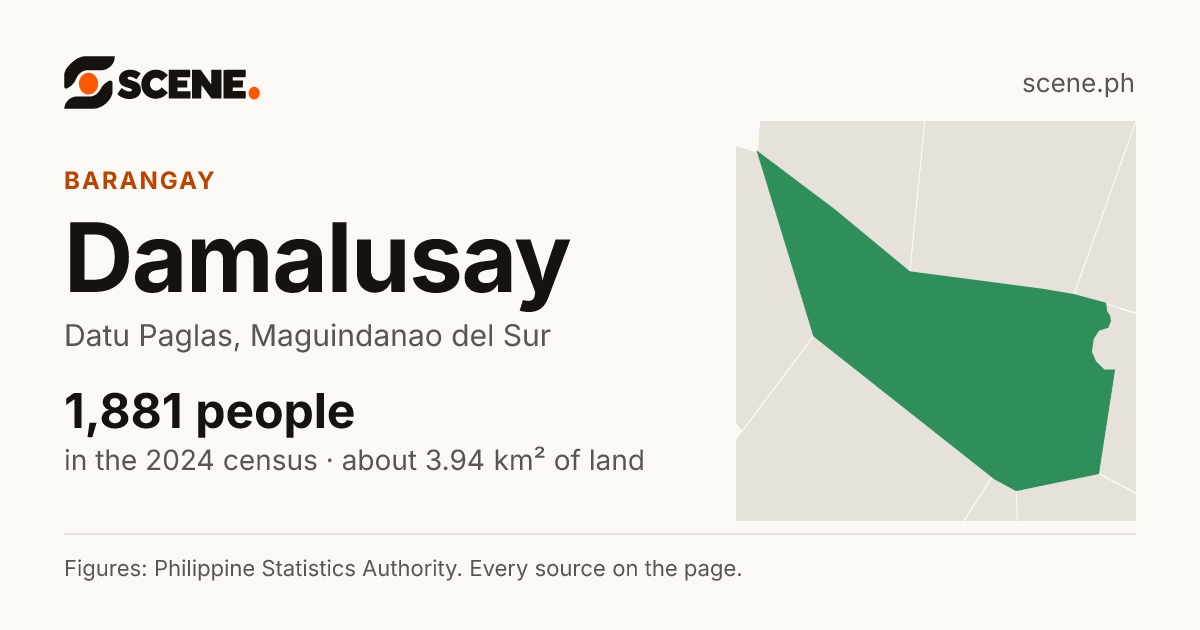 Damalusay, Datu Paglas, barangay: 1,881 people in the 2024 census