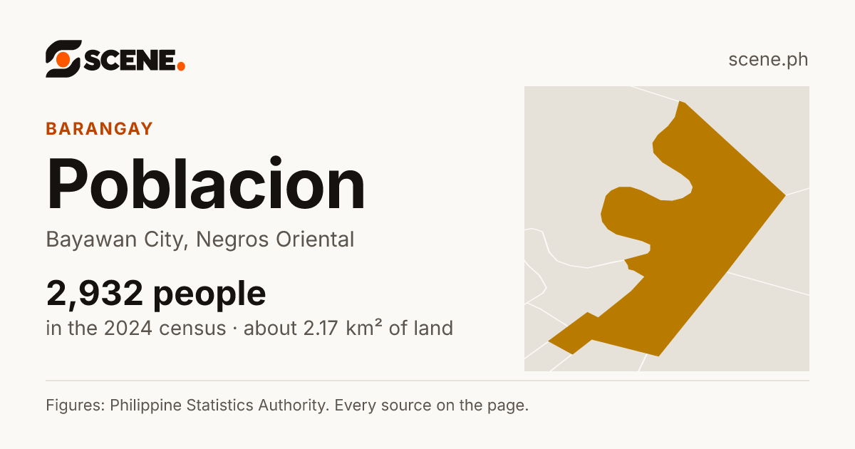 Poblacion, Bayawan City, barangay: 2,932 people in the 2024 census