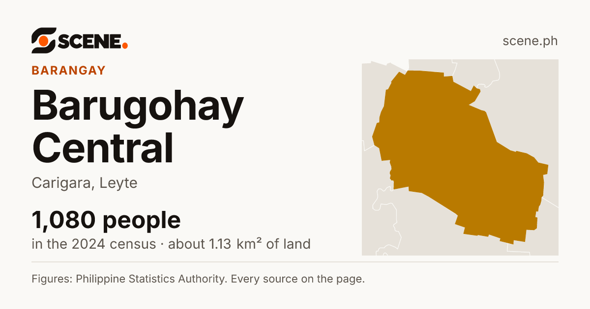Barugohay Central, Carigara, barangay: 1,080 people in the 2024 census