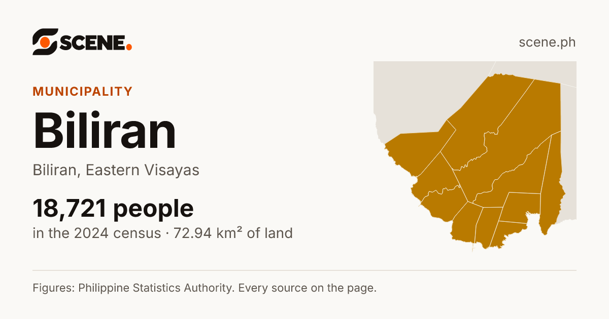 Biliran, Biliran, municipality: 18,721 people in the 2024 census