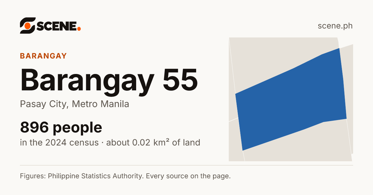 Barangay 55, Pasay City, barangay: 896 people in the 2024 census