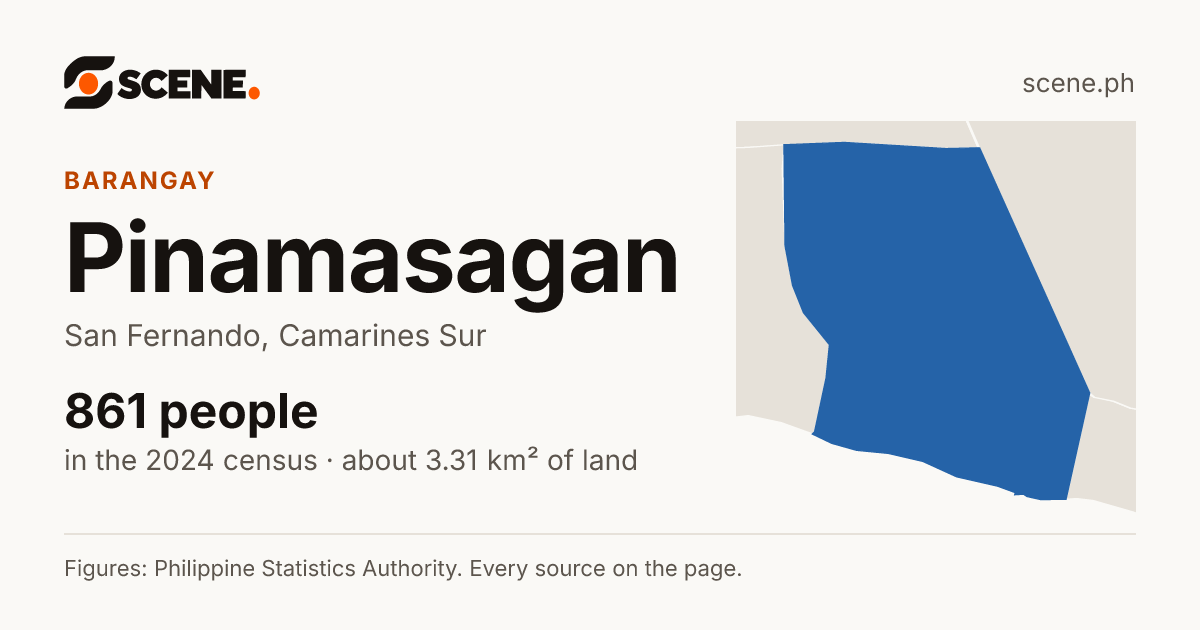 Pinamasagan, San Fernando, barangay: 861 people in the 2024 census