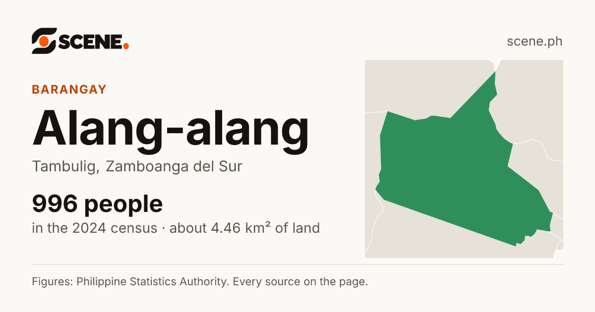 Alang-alang, Tambulig, barangay: 996 people in the 2024 census