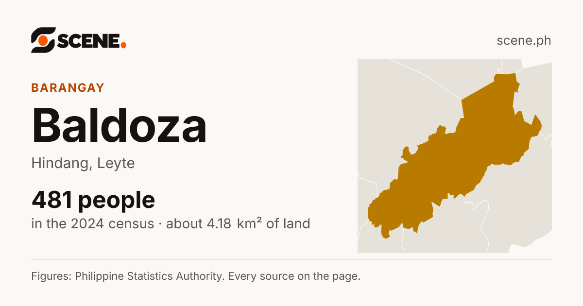 Baldoza, Hindang, barangay: 481 people in the 2024 census