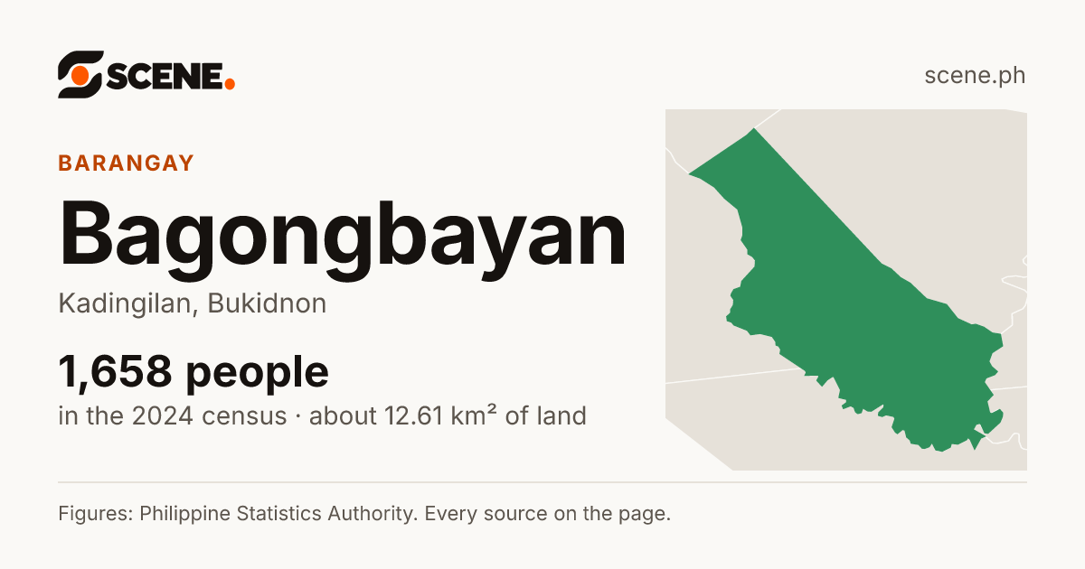 Bagongbayan, Kadingilan, barangay: 1,658 people in the 2024 census