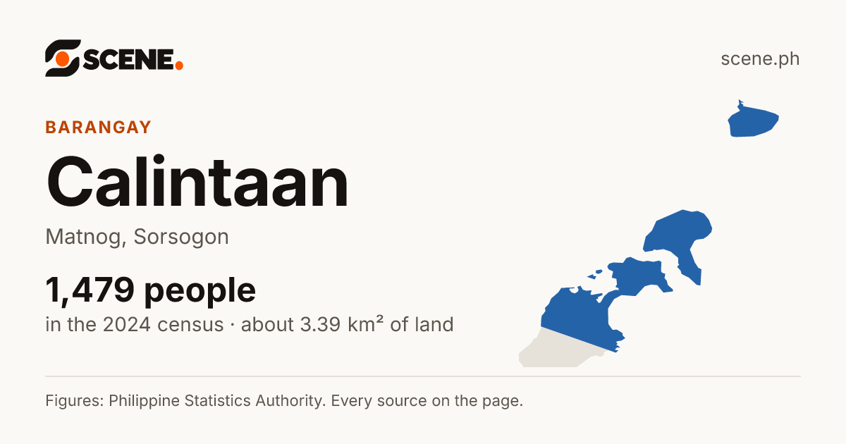 Calintaan, Matnog, barangay: 1,479 people in the 2024 census