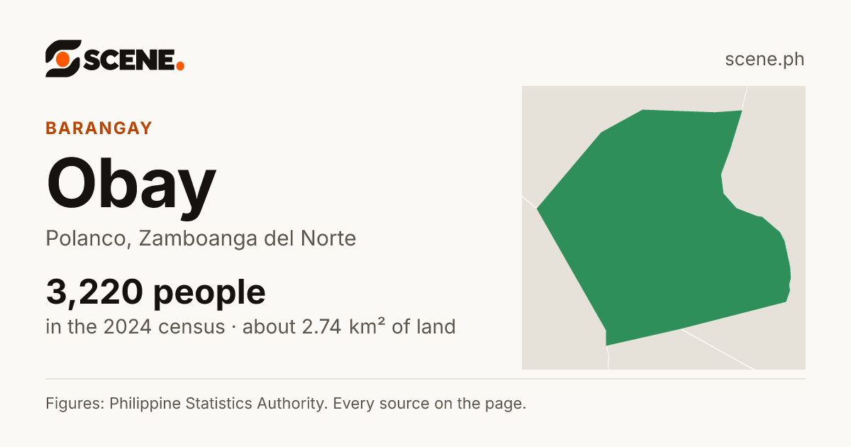 Obay, Polanco, barangay: 3,220 people in the 2024 census