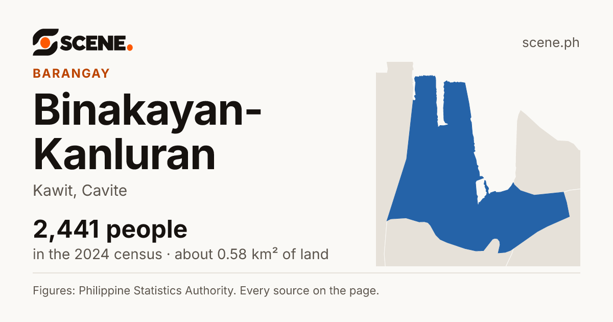 Binakayan-Kanluran, Kawit, barangay: 2,441 people in the 2024 census