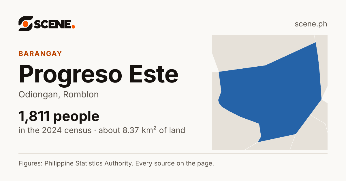 Progreso Este, Odiongan, barangay: 1,811 people in the 2024 census