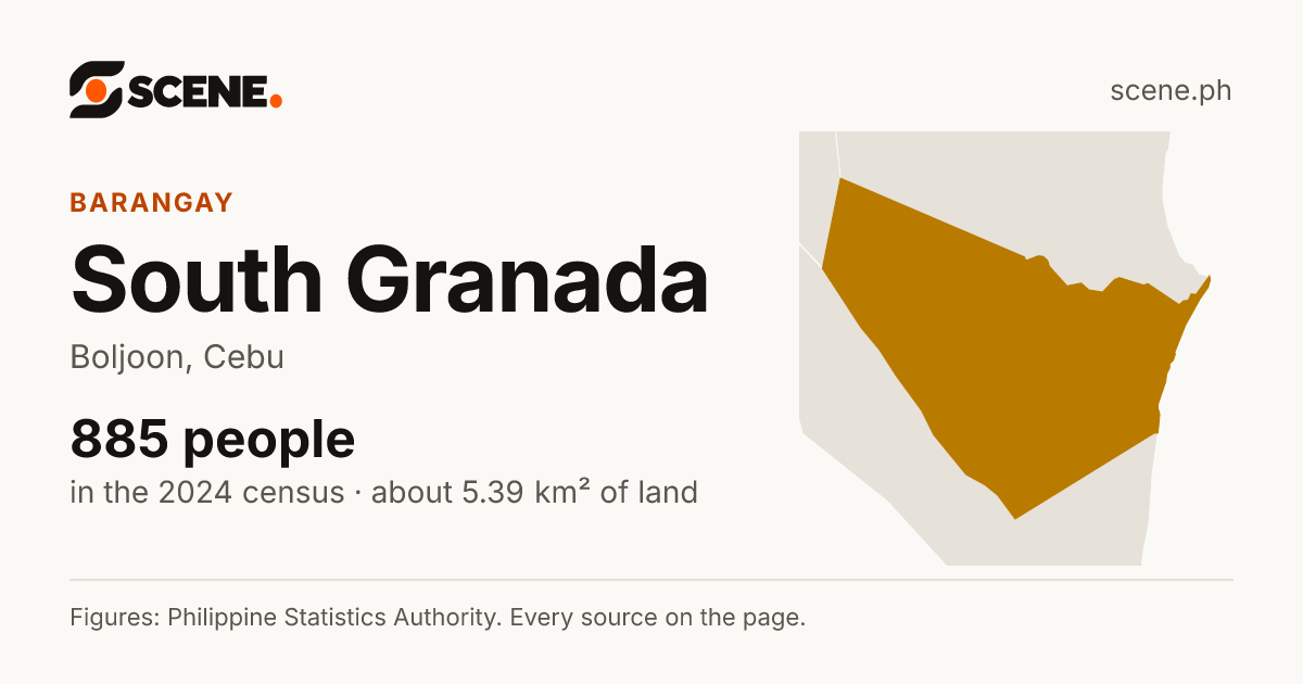 South Granada, Boljoon, barangay: 885 people in the 2024 census