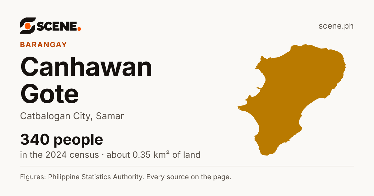 Canhawan Gote, Catbalogan City, barangay: 340 people in the 2024 census