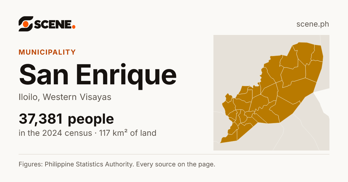 San Enrique, Iloilo, municipality: 37,381 people in the 2024 census