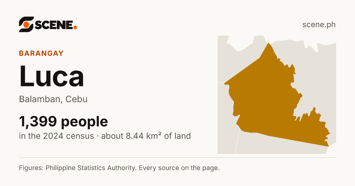Luca, Balamban, barangay: 1,399 people in the 2024 census