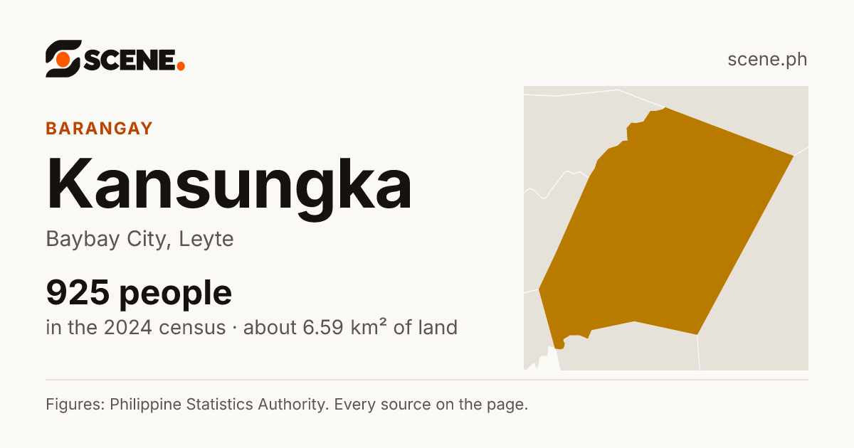 Kansungka, Baybay City, barangay: 925 people in the 2024 census