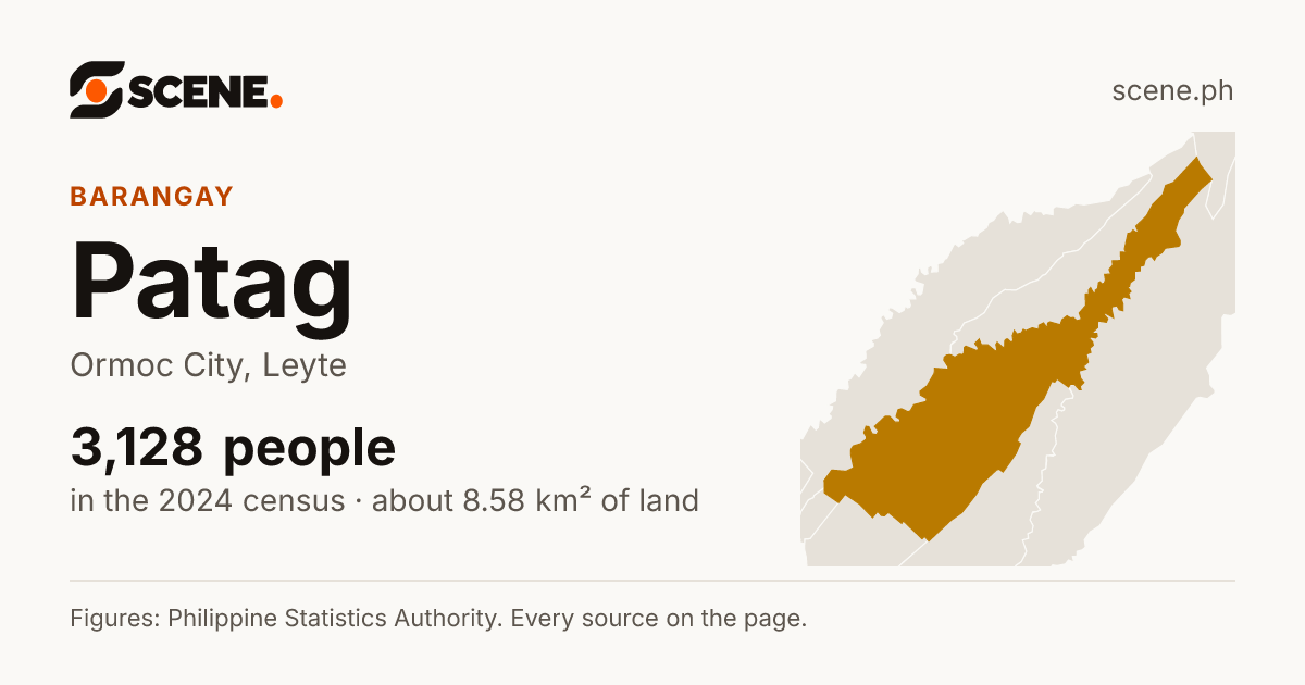 Patag, Ormoc City, barangay: 3,128 people in the 2024 census
