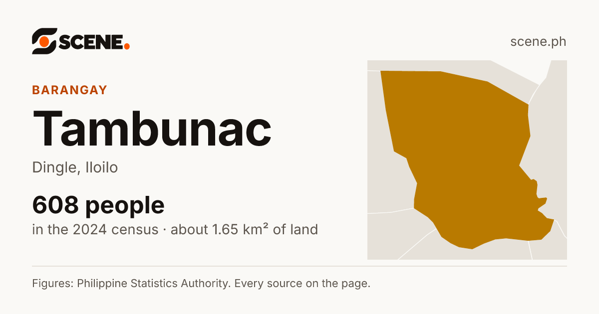 Tambunac, Dingle, barangay: 608 people in the 2024 census