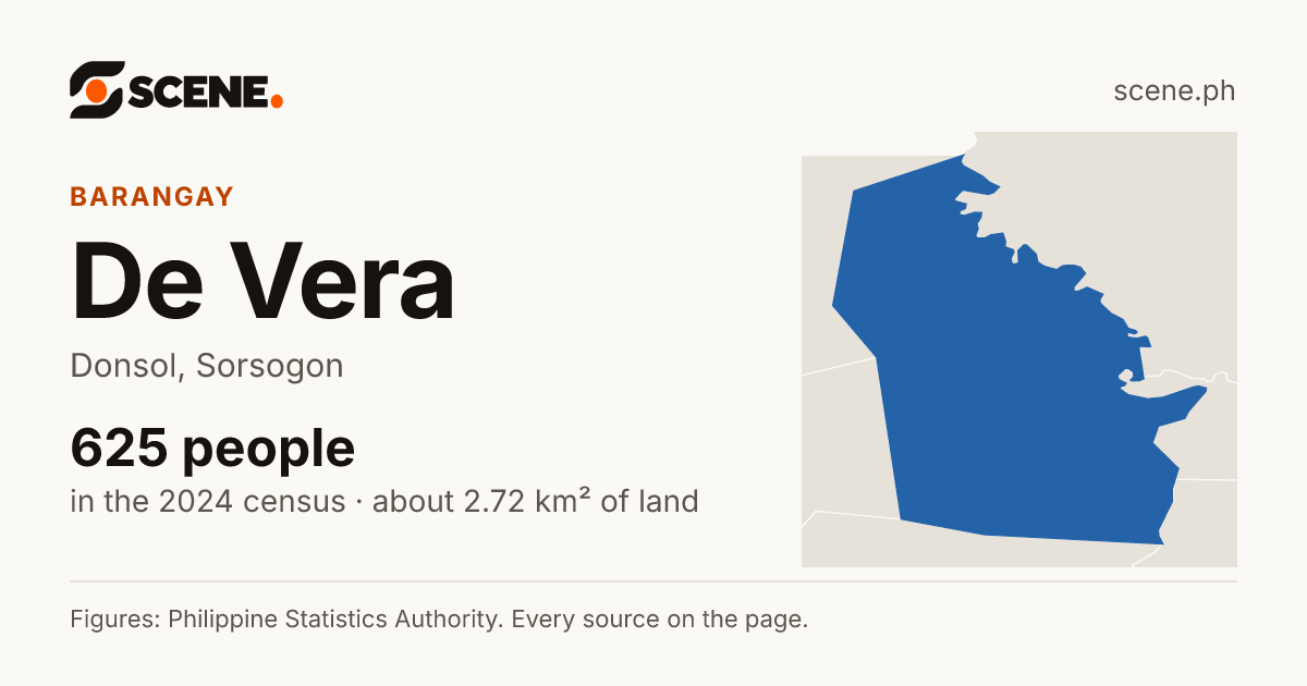 De Vera, Donsol, barangay: 625 people in the 2024 census