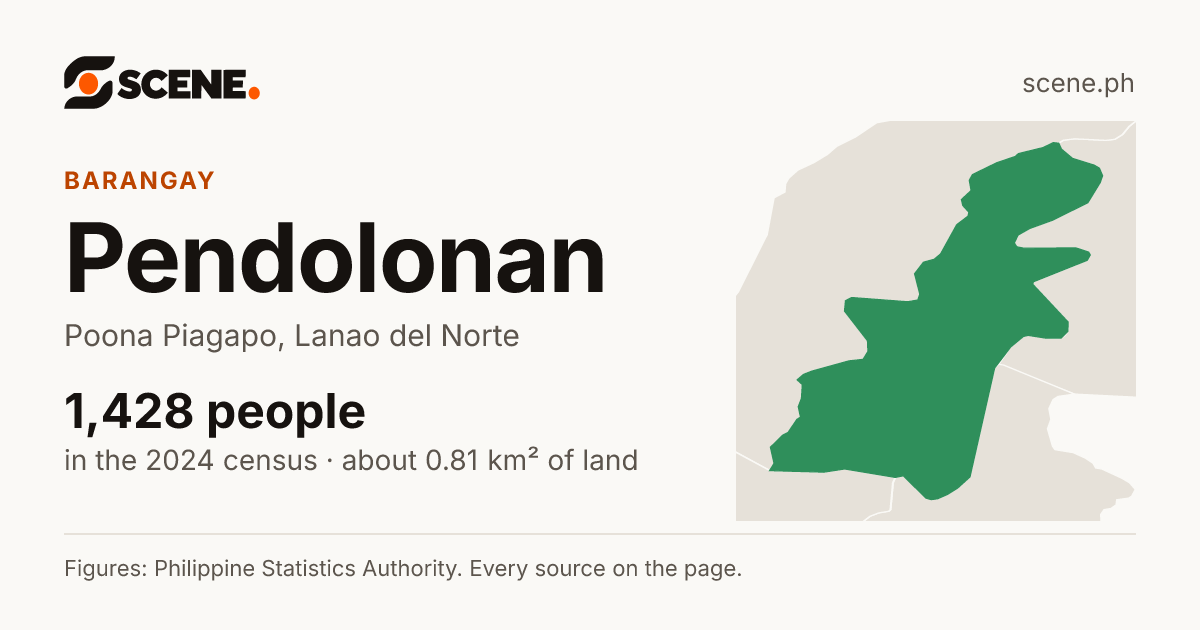 Pendolonan, Poona Piagapo, barangay: 1,428 people in the 2024 census