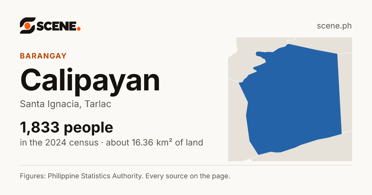 Calipayan, Santa Ignacia, barangay: 1,833 people in the 2024 census