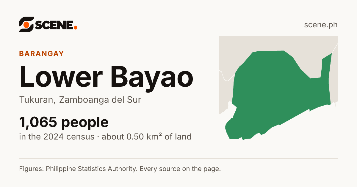 Lower Bayao, Tukuran, barangay: 1,065 people in the 2024 census