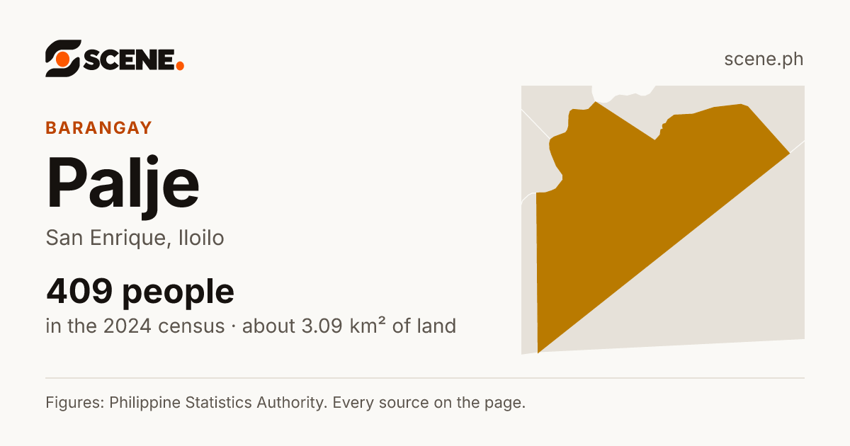Palje, San Enrique, barangay: 409 people in the 2024 census