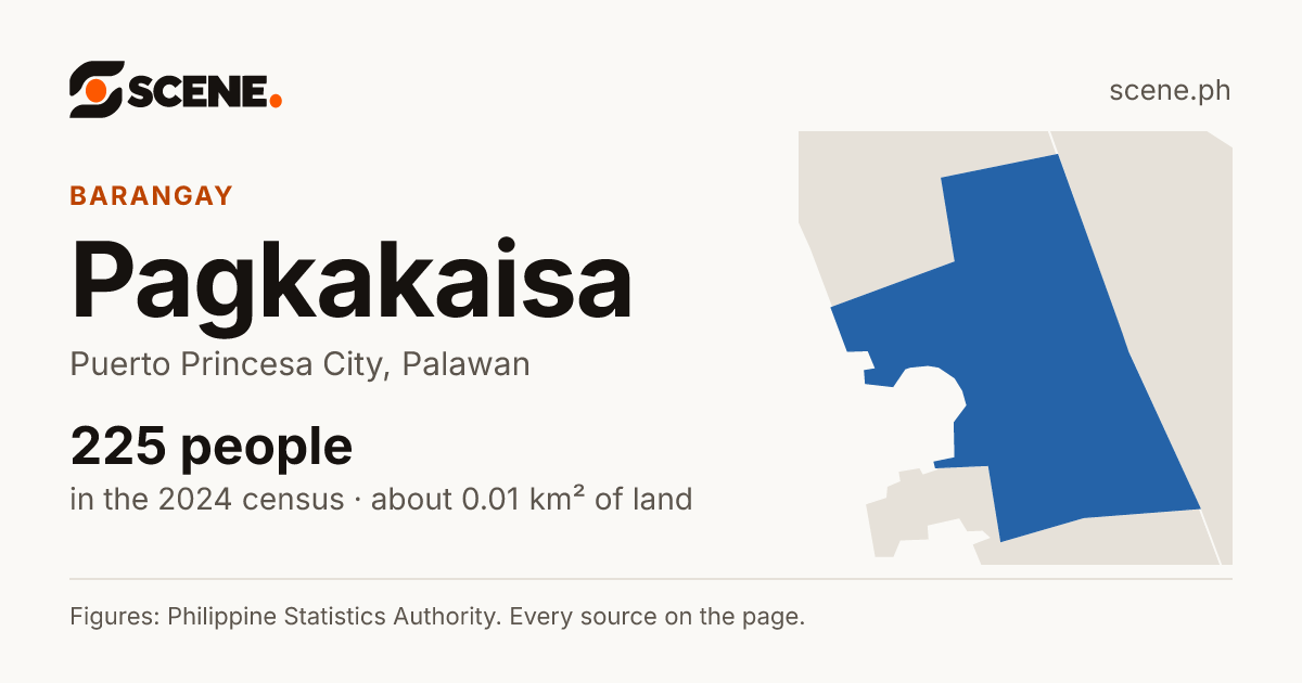 Pagkakaisa, Puerto Princesa City, barangay: 225 people in the 2024 census