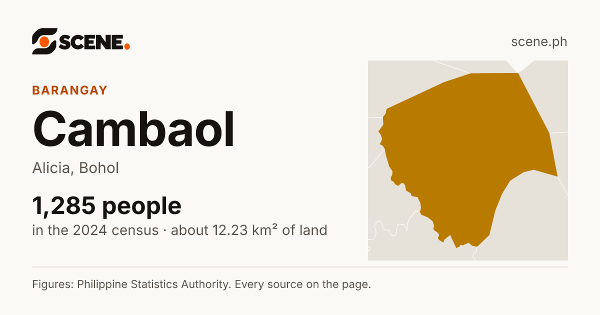 Cambaol, Alicia, barangay: 1,285 people in the 2024 census