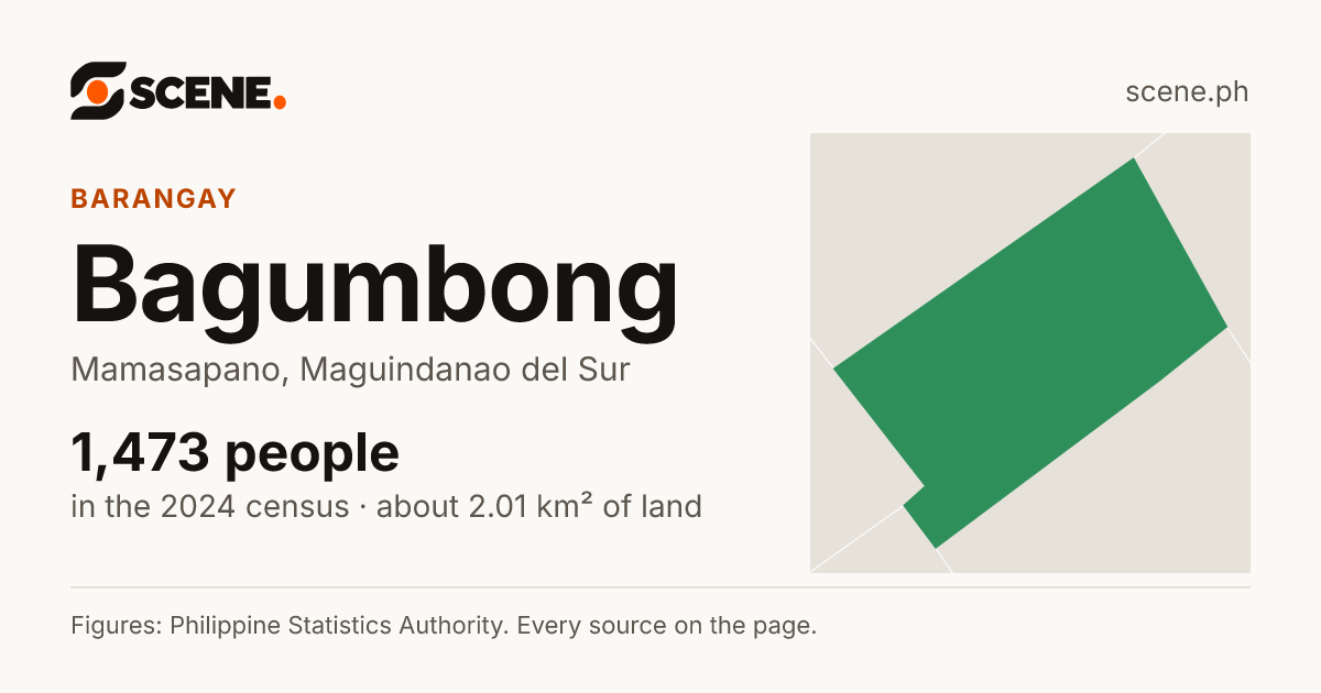 Bagumbong, Mamasapano, barangay: 1,473 people in the 2024 census