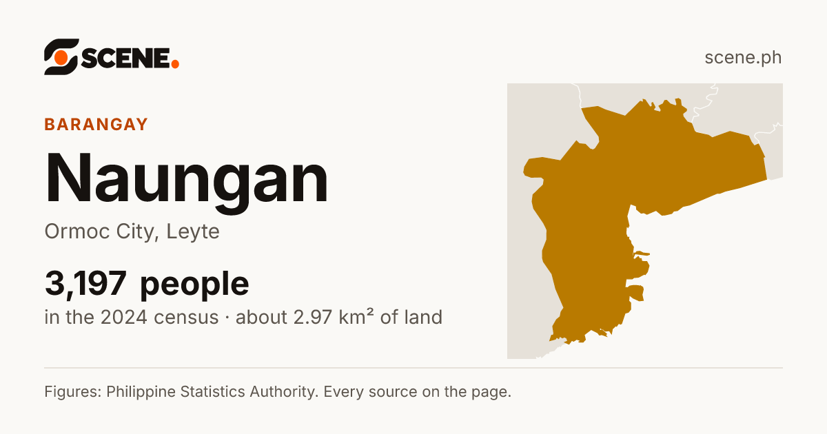 Naungan, Ormoc City, barangay: 3,197 people in the 2024 census