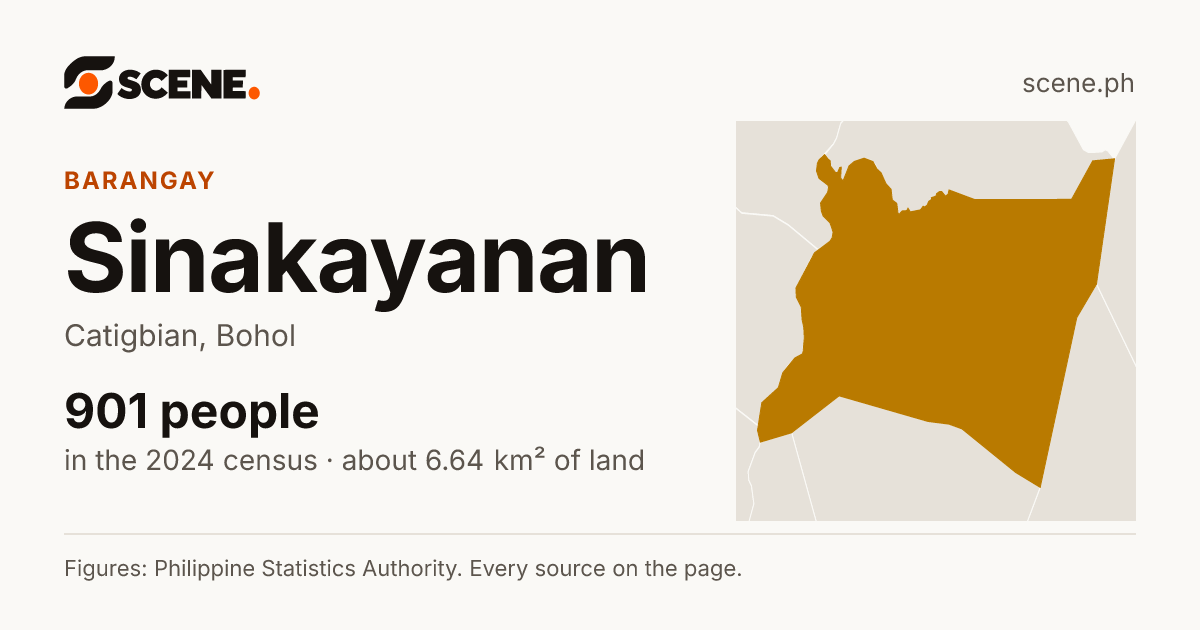 Sinakayanan, Catigbian, barangay: 901 people in the 2024 census