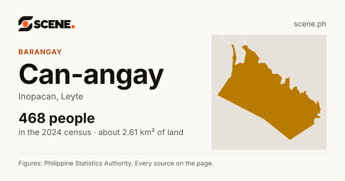 Can-angay, Inopacan, barangay: 468 people in the 2024 census