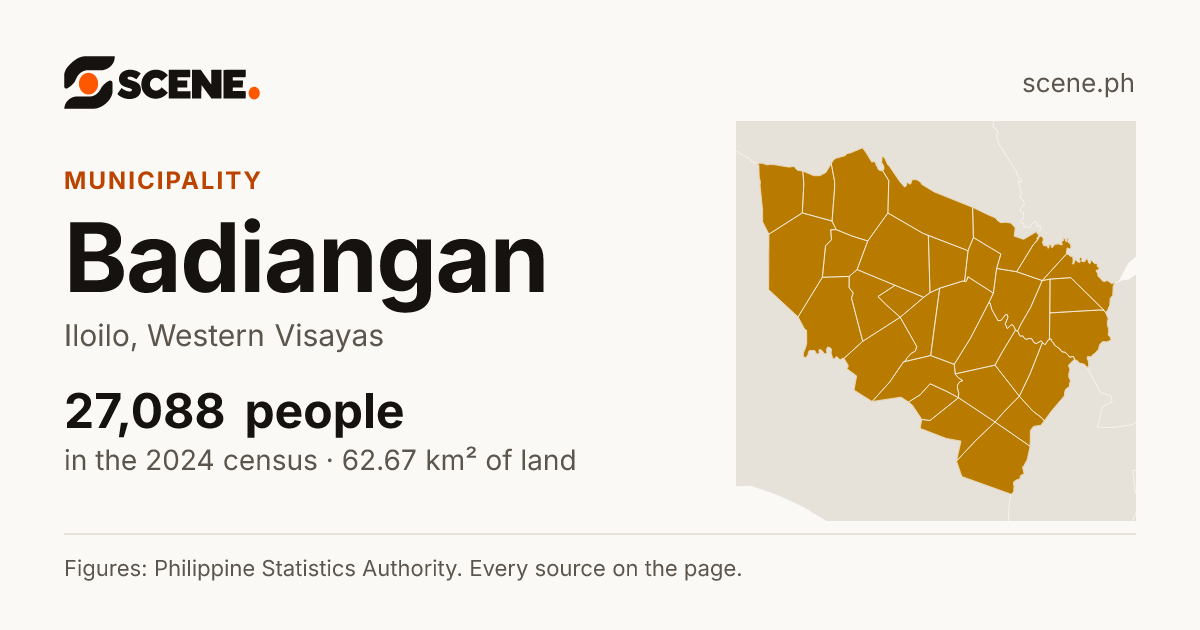 Badiangan, Iloilo, municipality: 27,088 people in the 2024 census