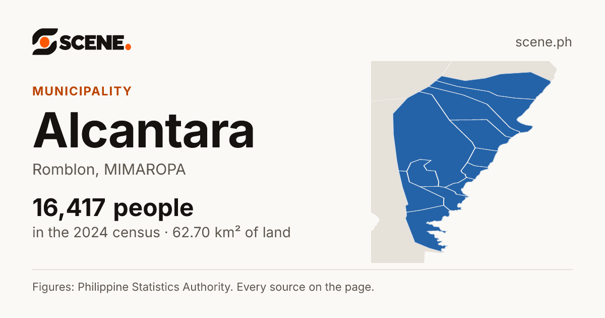 Alcantara, Romblon, municipality: 16,417 people in the 2024 census