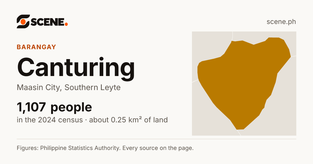 Canturing, Maasin City, barangay: 1,107 people in the 2024 census