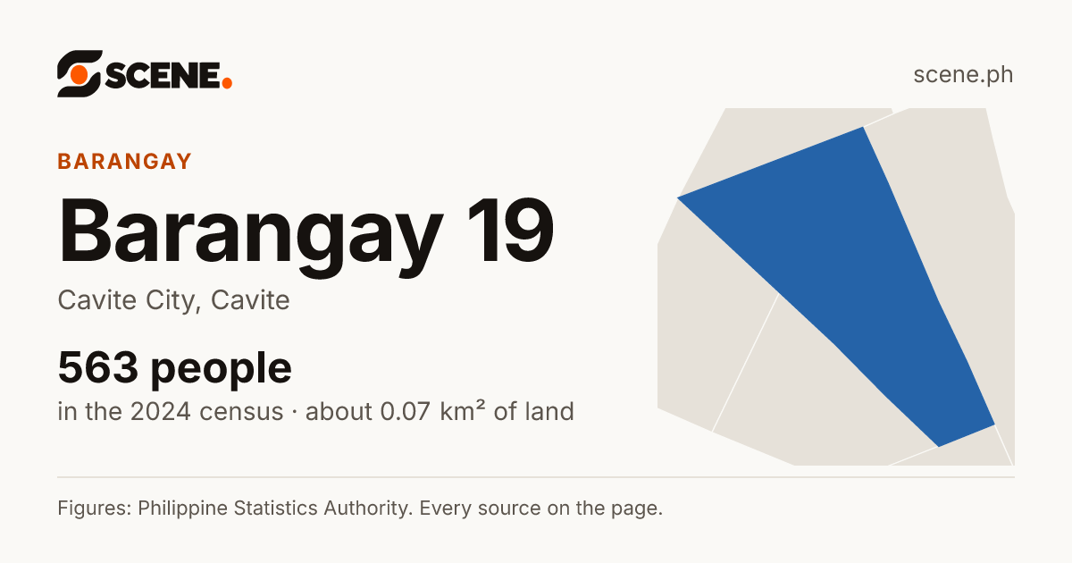 Barangay 19, Cavite City, barangay: 563 people in the 2024 census