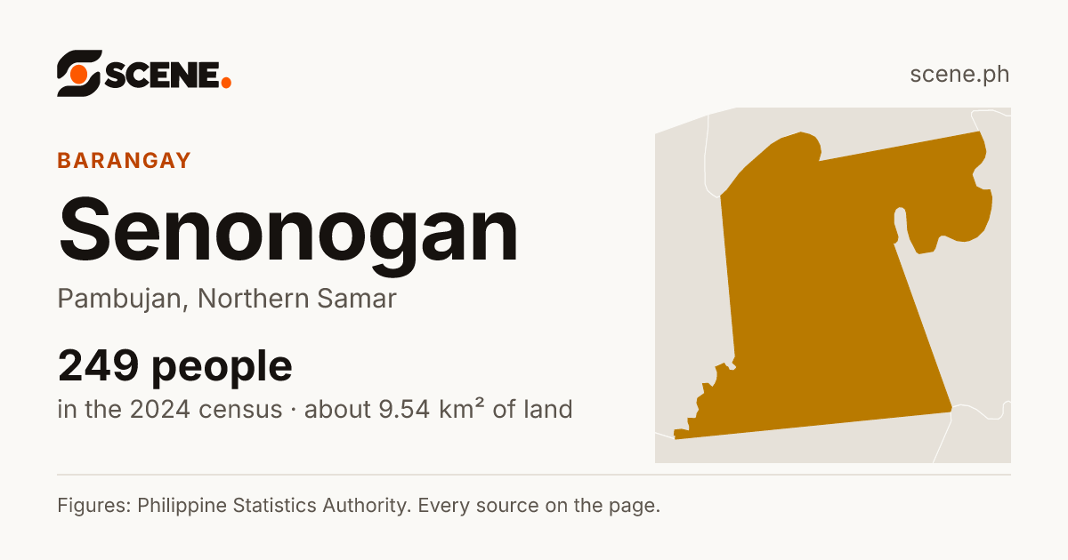 Senonogan, Pambujan, barangay: 249 people in the 2024 census