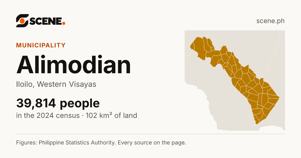Alimodian, Iloilo, municipality: 39,814 people in the 2024 census