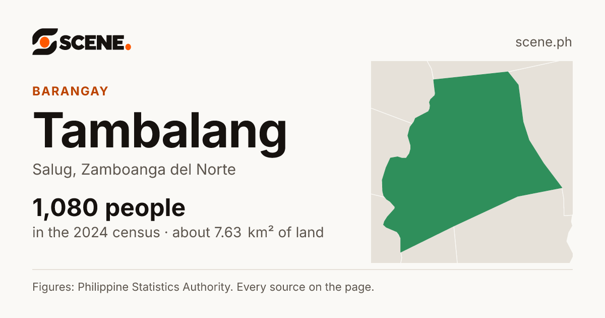 Tambalang, Salug, barangay: 1,080 people in the 2024 census