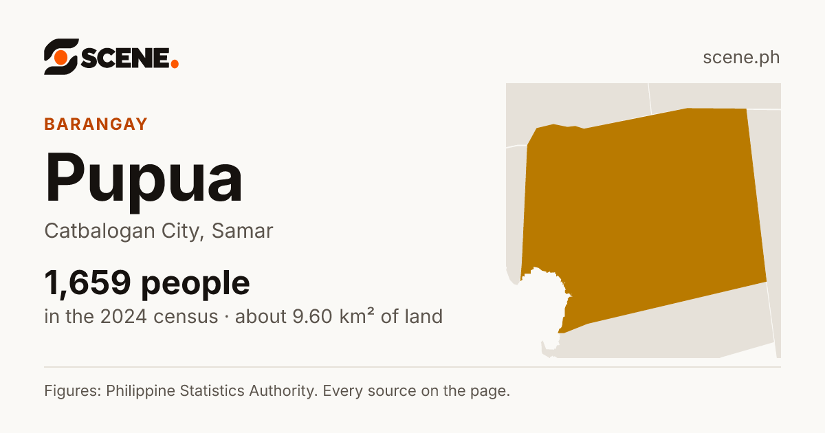Pupua, Catbalogan City, barangay: 1,659 people in the 2024 census