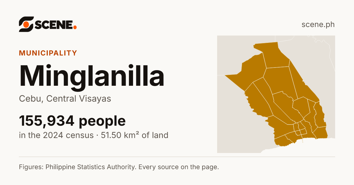 Minglanilla, Cebu, municipality: 155,934 people in the 2024 census