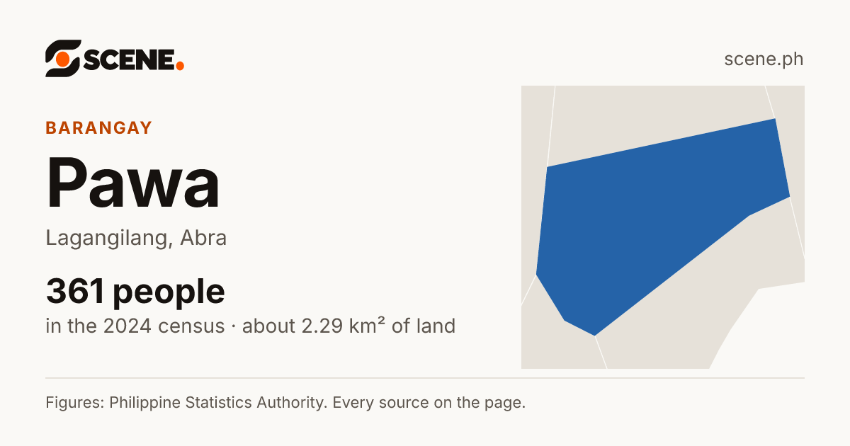 Pawa, Lagangilang, barangay: 361 people in the 2024 census